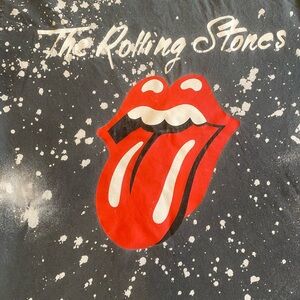 The Rolling Stones Distressed Gray Tee